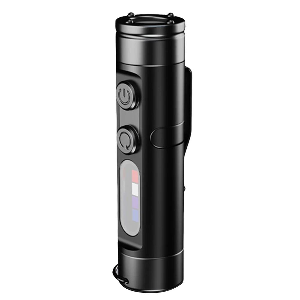Taclite Magnetic Mini Flashlight with Hat Clip USB-C Rechargeable Work Inspect Light UV Lamp for Outdoor Camping Hiking & Emerg