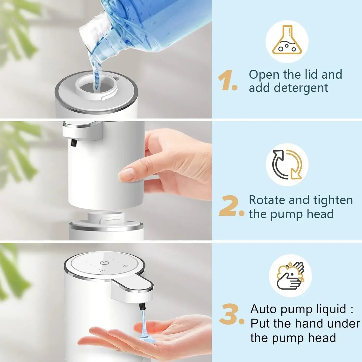USB Rechargeable with Infrared Sensor for Bathroom, Kitchen