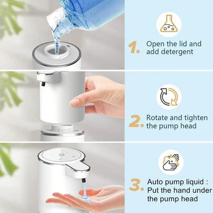 USB Rechargeable with Infrared Sensor for Bathroom, Kitchen