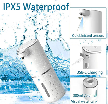 USB Rechargeable with Infrared Sensor for Bathroom, Kitchen