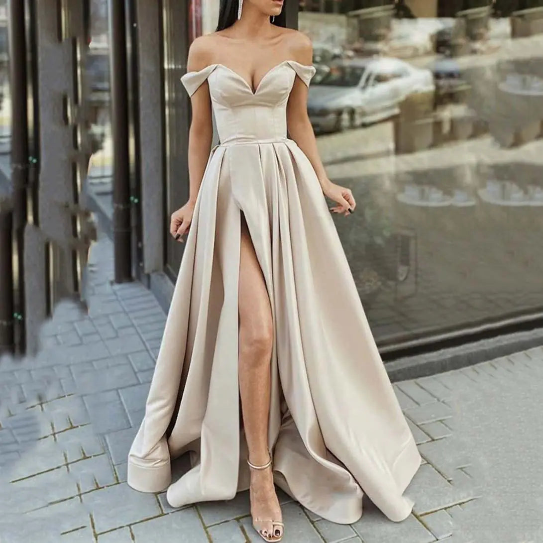 Multicolor V-neck Backless Tube Top Dress for Women